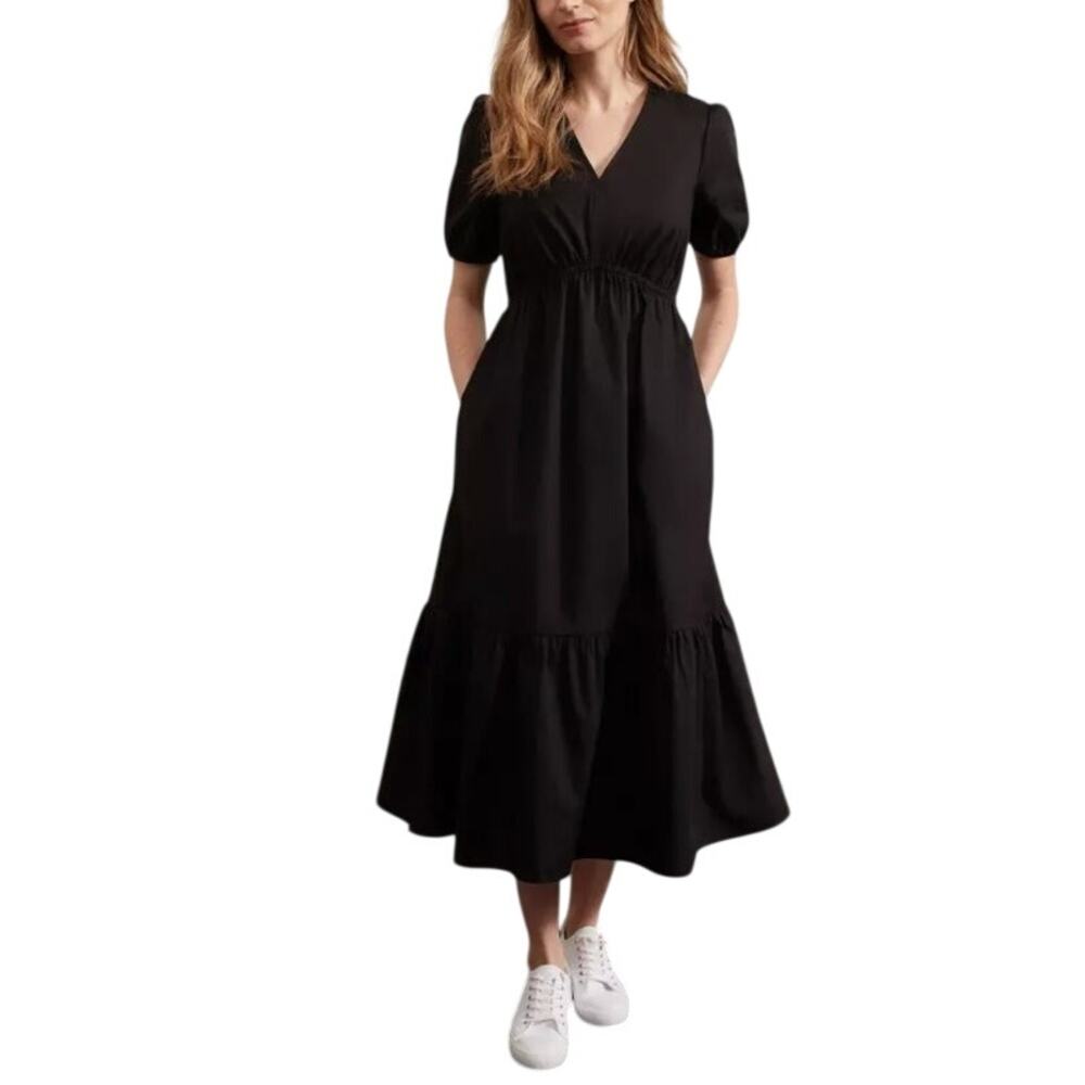 Hobbs London Elegant Black Meadley Dress Size 2